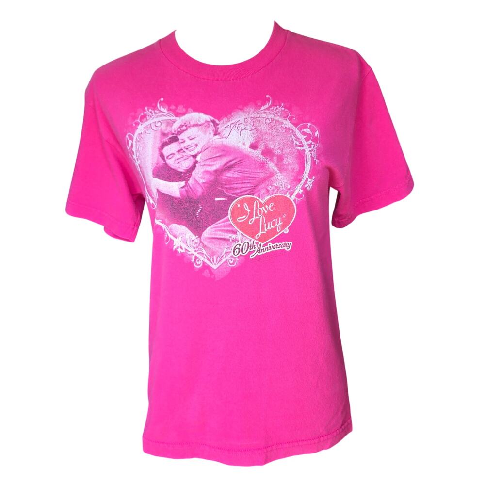 I Love Lucy Pink Coquette 60th Anniversary T-Shirt Size Small